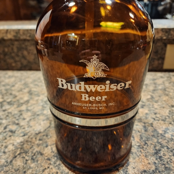 Budweiser Vintage 2L Muster Geschutzt Glass Decanter - Picture 2 of 8